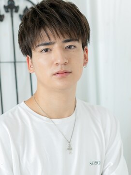 モッズヘア メン 南越谷南口店(mod's hair men) 清潔感ダークブラウン伸ばしかけ短髪スマートマッシュI南越谷