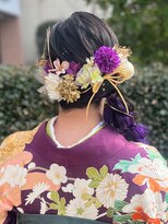 カインド 南青山(hair&make up KIND)&nbsp;成人式ヘア　サイド編み下ろし
