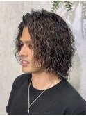 37. サーフカール/ツイストスパイラル/波巻き/メンズロン