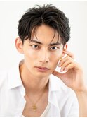 メンズビジネス刈り上げリクルートセンターパートツーブロック