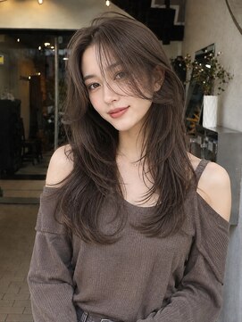 ヘアプレイスソル (HAIR PLACE SoL) 透明感シアーブラウン/レイヤーカット/顔まわりカット