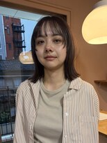マルソー&nbsp;岡山ブラウンカラー顔まわりレイヤー髪質改善トリートメント