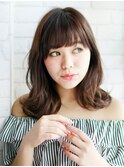 大人の外ハネパーマスタイル
