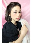 【avant】サイドをまとめたスッキリゆるふわボブ