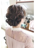 お呼ばれシニヨンアレンジ【ヘアアレンジ　立川/立川南/八王子】