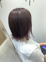 プランタンバイフラミューム 茅ヶ崎店(PRINTEMPS by flammeum)&nbsp;ピンクブラウン×切りっぱなし外ハネボブ【茅ヶ崎】