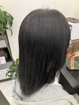 ビーズカラー 鶴岡エスモール店 【B'ｓ】30代40代50代人気◎艶×ナチュラルブラウン/セミロング