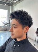 メンズショート×ツイストスパイラル