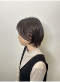大人ショート×ブラウンベージュ
