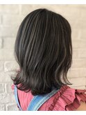 外ハネボブくびレイヤー/髪質改善ハイライトカラー#2