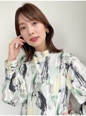 くびれミディアムヘア*ミディアムレイヤー*30代40代50代 1