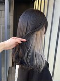 地毛を活かしたインナーカラー!