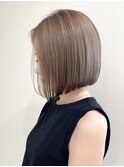 表参道ボブ白髪ぼかしハイライトショートボブカット30代40代