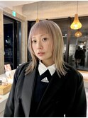冬でもブロンドが可愛い【山本】