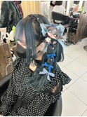 サイドポニーテール