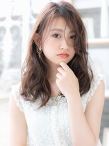 モッズヘア 上尾西口店(mod's hair)&nbsp;ニュアンスカラー外国人風小顔ウェーブパーマh4上尾20代30代40代