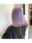 ブリーチ 10代 20代 ハイトーン ホワイトパープル ボブ