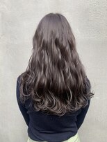 マティス 表参道(matiz) ハイライトカラーアプリコットオレンジくびれヘアミニウルフ