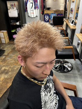 メンズ ラピス(Men's Lapis) スパイキーショート/ミルクティーベージュ