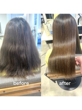 アンジュベイナハ (Ange Bay NAHA) 若見えには艶髪×酸性ストレート