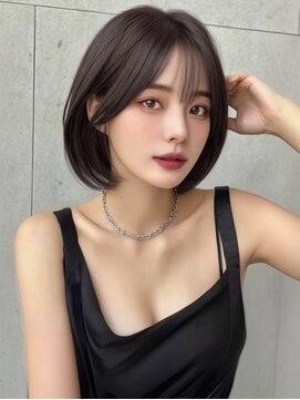 ユーフォリア 渋谷グランデ(Euphoria SHIBUYA GRANDE) 渋谷 ボブ 韓国ヘア ショートボブ 顔周りレイヤー 小顔カット