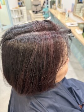 ミドル(MIDDLE) 白髪染　カット