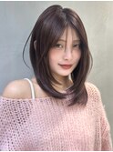 ♭大宮/レイヤーカット/ミディアムレイヤー/顔まわりカット