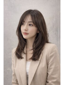 エテバイリリア(ete by LILIA.) レイヤーカット/ミルクティーベージュ/バレイヤージュ