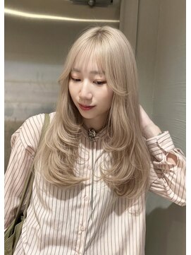 ボタン テンジン(VOTAN tenjin) 【votan ayana】ホワイトベージュ/黒髪卒業式