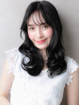 カバーヘア ブリス 川口(COVER HAIR bliss) フィンガーウェーブヨシンモリ韓国風黒髪ロングX川口30代40代