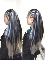 エクステ専門店ミキ 横浜店(MIKI)&nbsp;ダンス★ハイライトエクステと片サイドコーンロウ★横浜駅