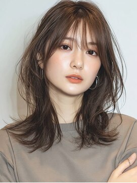 カノイ 銀座中央通り(KANOI) 垢抜け確定◎小顔レイヤー外ハネミディ