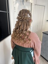 レシピ ラ クレア(recipe la couleur) 卒業式ヘア ハーフアップ