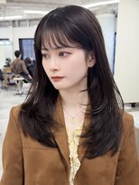 ガーランドウメダ(Garland umeda)&nbsp;チョコレートカラー、レイヤーカット　担当　垣内　7040