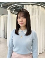 ハーツオオサカ(HE:ARTS OSAKA)&nbsp;ナチュラル可愛い内巻きミディ×シースルーバング