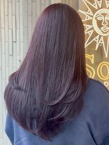 ヘアプレイスソル (HAIR PLACE SoL) 透明感ラベンダーブラウン/艶髪/髪質改善/レイヤーカット