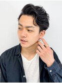 爽やか大人メンズ似合わせカット清潔感春パーマゆるめ