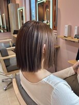 ソトエアンドマーブ 久喜店(SOTOE&marbb)&nbsp;切りっぱなしボブ/明るめブラウン