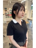 ビーハイブ ドットエー 本町広瀬通店(BEHIVE.A) 【SHIORI】バッサリカット!耳掛けワンレンボブ