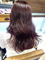 コル アサヒカワ(col asahikawa)&nbsp;ブリーチ無しダブルカラー×チェリーレッド
