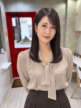 チャーム ヘア リゾート(charm hair resort) 50代絹髪縮毛矯正スタイル