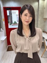 チャーム ヘア リゾート(charm hair resort) 50代絹髪縮毛矯正スタイル