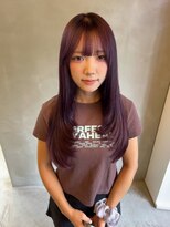 イキプラスディードットログ 大和八木駅前店(ikii+D.Log)&nbsp;ダブルカラー　ブリーチ　暖色　ピンク　パープル　奈良