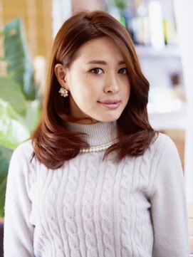 ヘアメイク パッセージ(hair make passage) かき上げ前髪の素敵な大人かわいい!やわカール【相模大野】