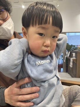 ネイロ 錦糸町(NeiRo) キッズカット男の子どんぐりヘアマッシュツーブロック子供