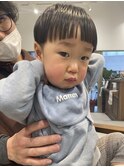 キッズカット男の子どんぐりヘアマッシュツーブロック子供