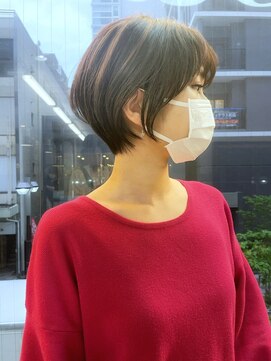 ノア ヘアデザイン 町田店(noa Hair Design) マルミショート×艶感カラー