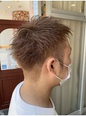 コムドットひゅうが風ショート×ハイトーンベージュ
