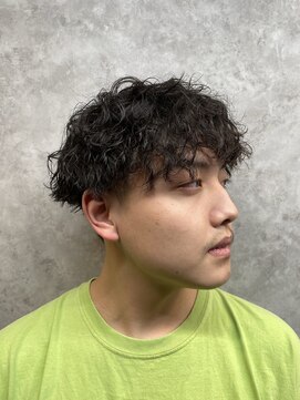 レベル 葛西店(LEVEL) 波巻きスパイラル 波巻きパーマ 刈り上げマッシュ メンズカット