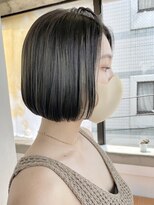 ソーコ 渋谷(SOCO)&nbsp;ミニボブカーキグレージュオリーブベージュワンレンボブショート